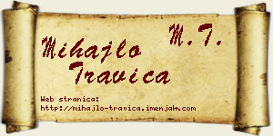 Mihajlo Travica vizit kartica